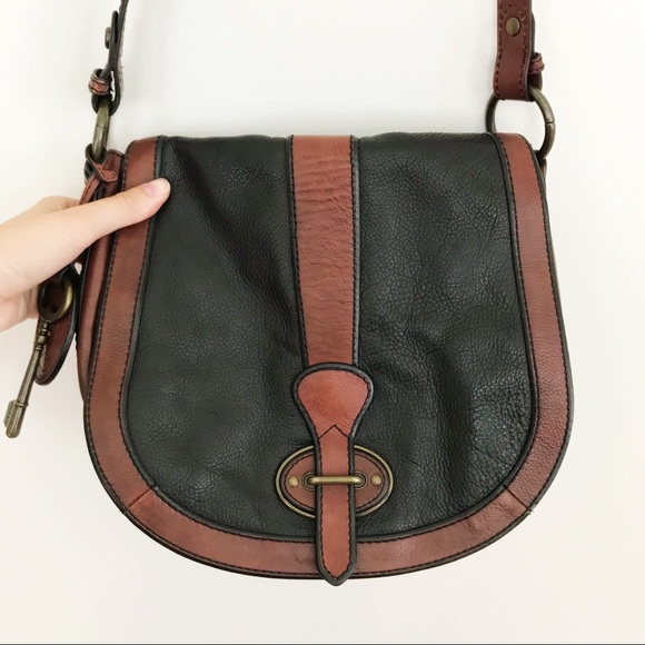 Fossil Handbags - Fossil Vintage Reissue Cow Hide Leather Saddlebag